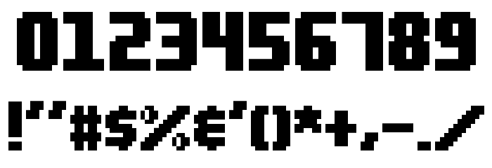 Blocktopia Font OTHER CHARS