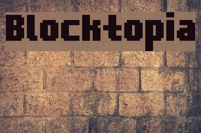 Blocktopia Font examples
