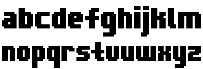 Blocktopia Font LOWERCASE
