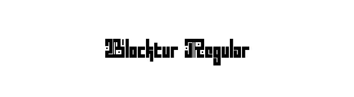 Blocktur Regular  免费字体下载
