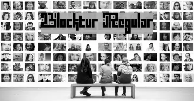 Blocktur Regular Font examples