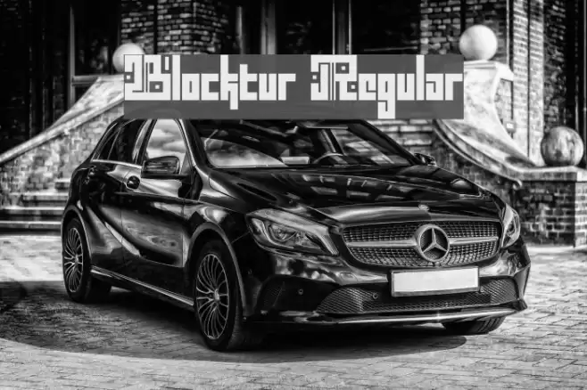 Blocktur Regular Font examples