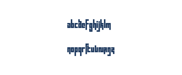 Blocktur Regular Lowercase