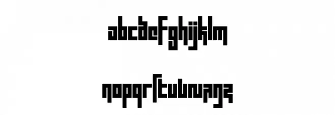 Blocktur Regular फ़ॉन्ट लोअरकेस