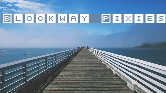 Blockway Pixies Fonte examples