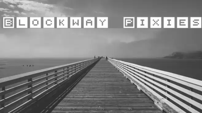 Blockway Pixies Font examples