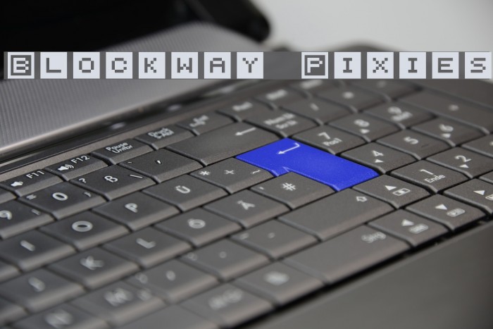 Blockway Pixies Fonte examples