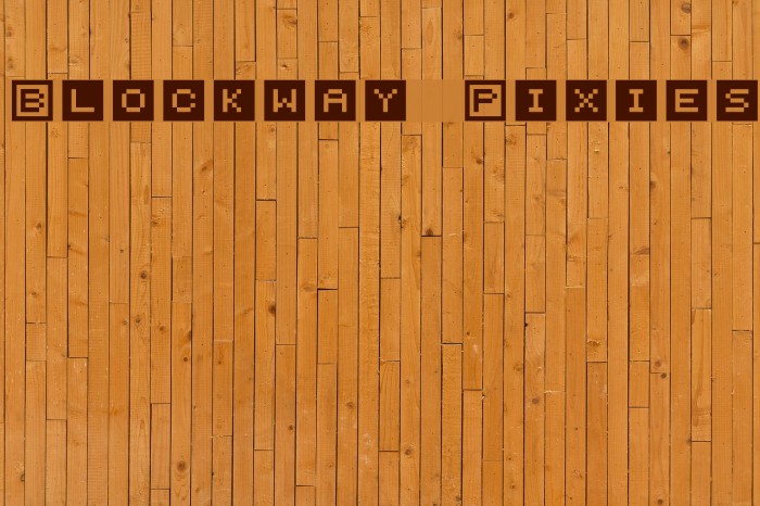 Blockway Pixies Fonte examples