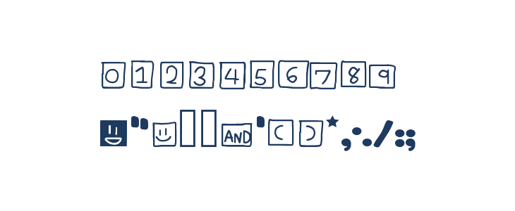 Blockway Regular Other Characters