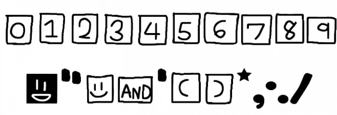 Blockway Regular Font OTHER CHARS