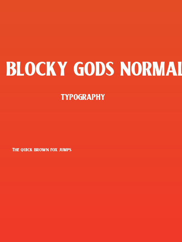 Blocky Gods Normal Poster
