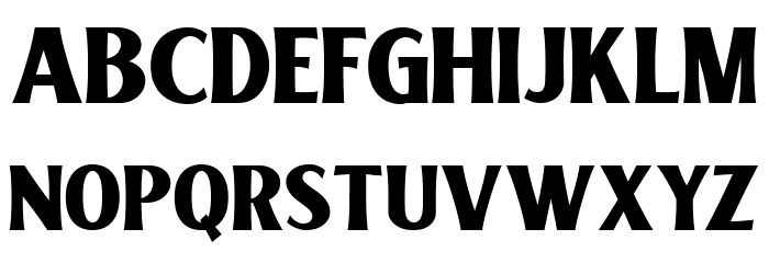 Blocky Gods Normal Font LOWERCASE