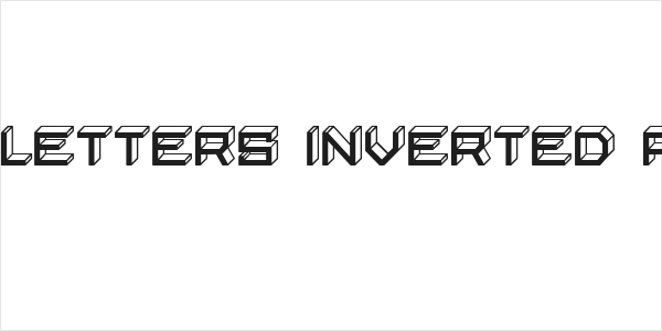 Blocky Letters Inverted Regular Logo