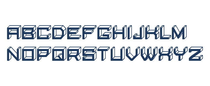 Blocky Letters Inverted Regular Lowercase