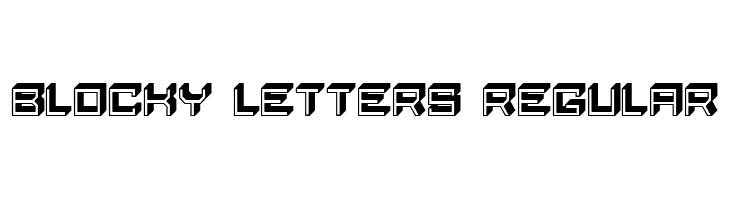 Blocky Letters Regular  Fuentes Gratis Descargar