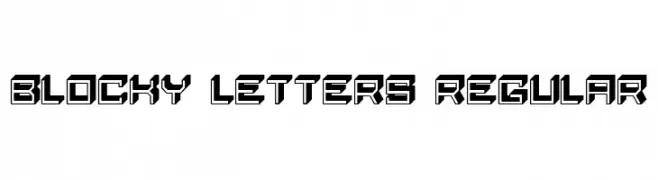Blocky Letters Regular  Fuentes Gratis Descargar