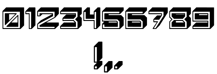 Blocky Letters Regular Font OTHER CHARS