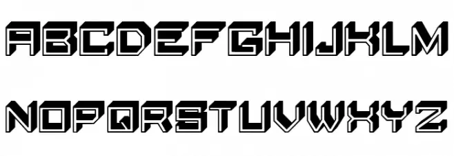 Blocky Letters Regular Fonte MAIÚSCULAS