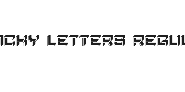Blocky Letters Regular Logo
