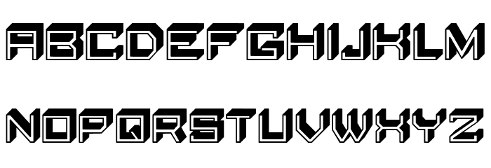 Blocky Letters Regular Font LOWERCASE