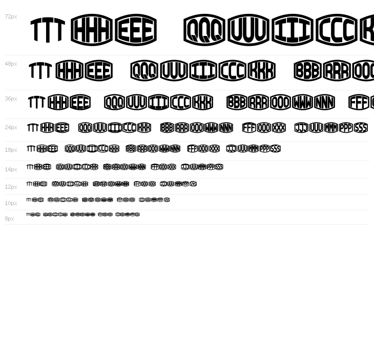 Blocky Monogram Regular Waterfall