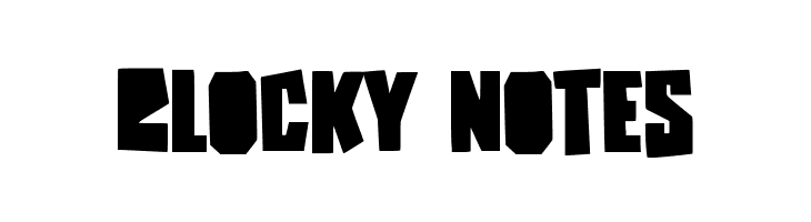 Blocky Notes  Fuentes Gratis Descargar