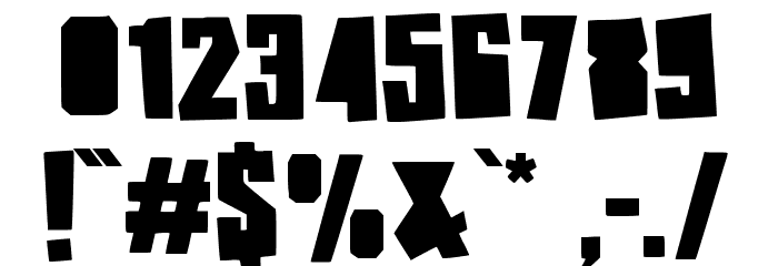 Blocky Notes Font OTHER CHARS