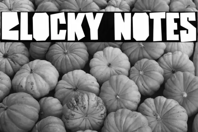 Blocky Notes 字体 examples