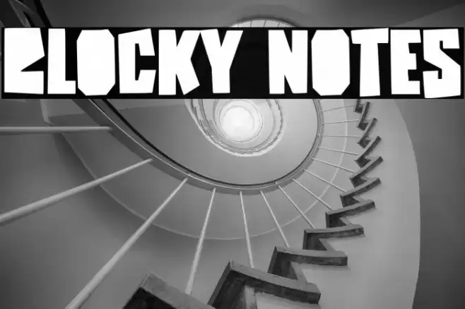 Blocky Notes 字体 examples