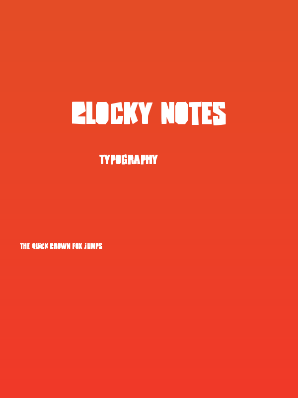 Blocky Notes Poster