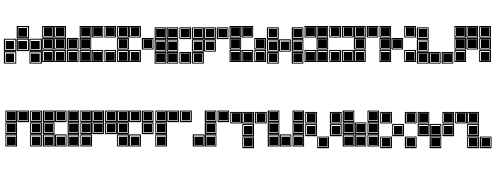 Blocky Outlined Font - FFonts.net