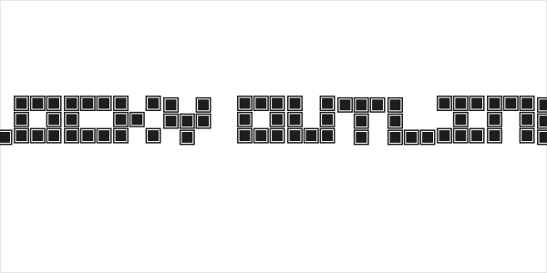 Blocky Outlined Logo