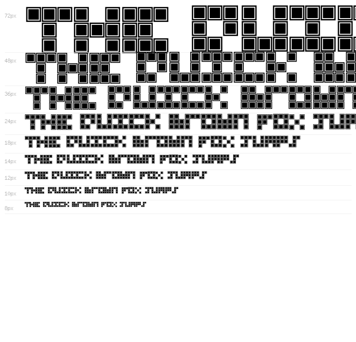 Blocky Outlined Waterfall