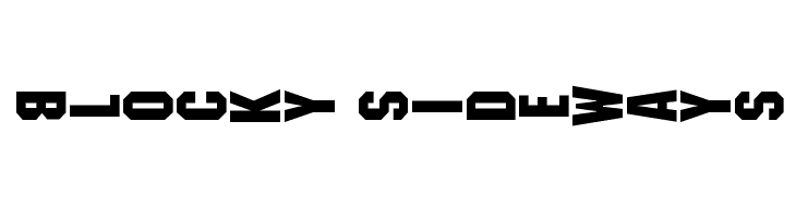 Blocky Sideways  नि: शुल्क फ़ॉन्ट्स डाउनलोड