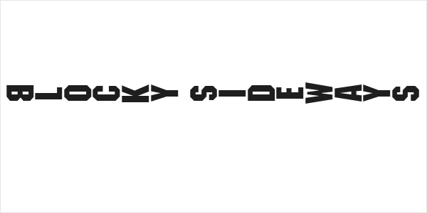 Blocky Sideways Logo