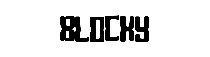 Blocky  免费字体下载