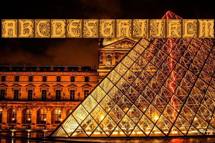 BlockyGothic Font examples