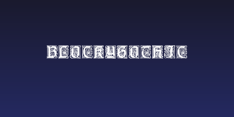 BlockyGothic Social Header