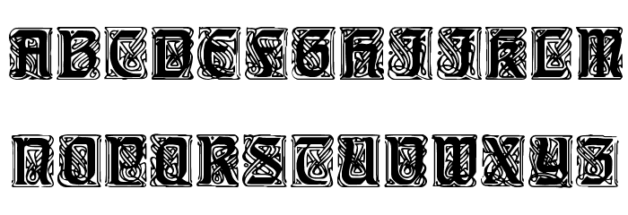 BlockyGothic Font LOWERCASE