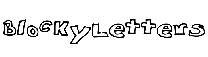 Blocky_Letters  font caratteri gratis