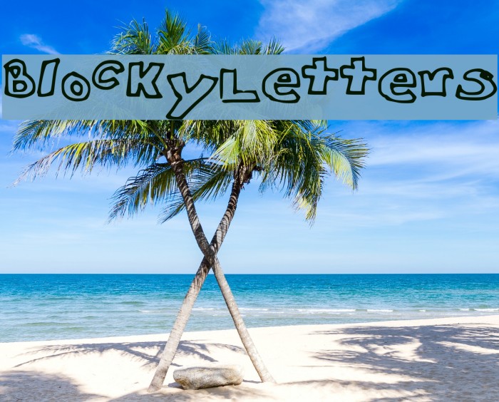 Blocky_Letters Font examples