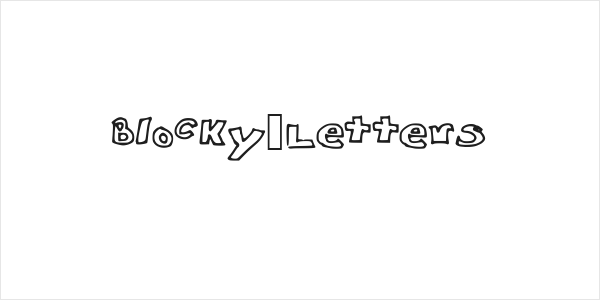 Blocky_Letters Logo