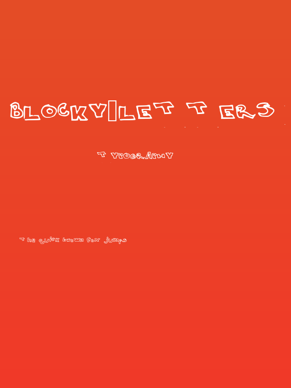 Blocky_Letters Poster