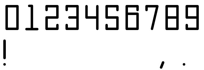 Blocky_Typewriter Font OTHER CHARS