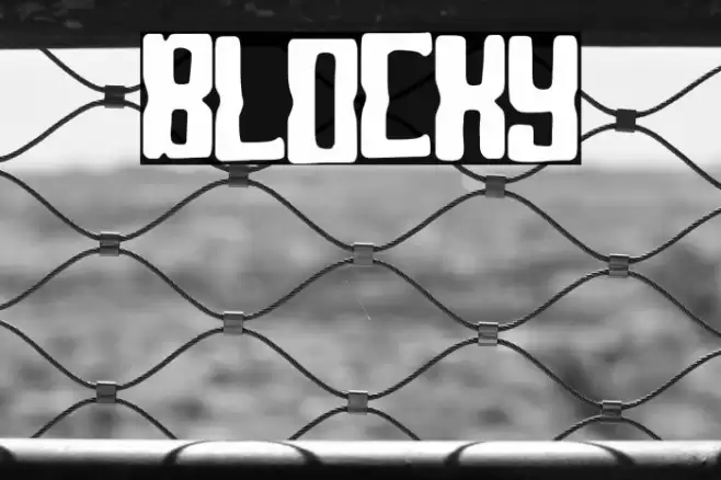 Blocky Font examples