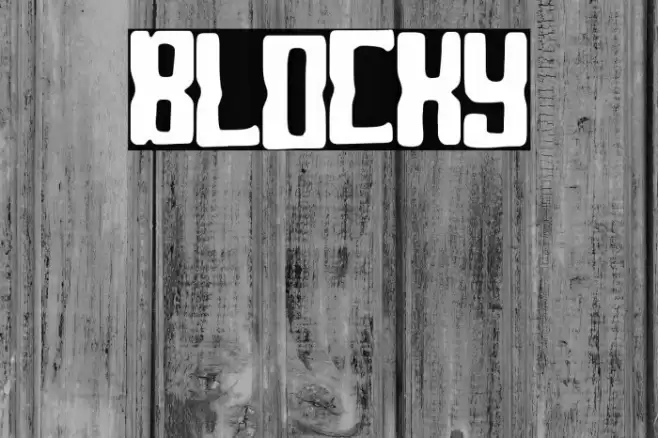 Blocky Font examples