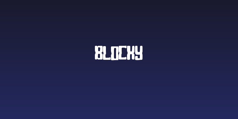 Blocky Social Header