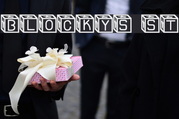 Blockys St Font examples
