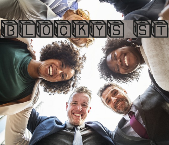 Blockys St Font examples