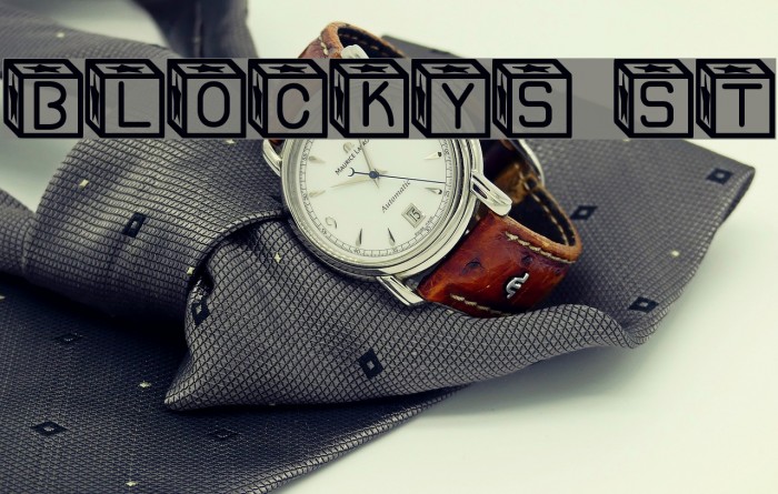 Blockys St Font examples